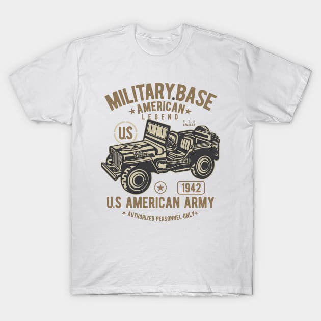 American Jeep T-Shirt by PaunLiviu